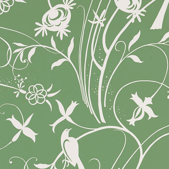 Schumacher Sky Meadow Green Wallpaper 5007623