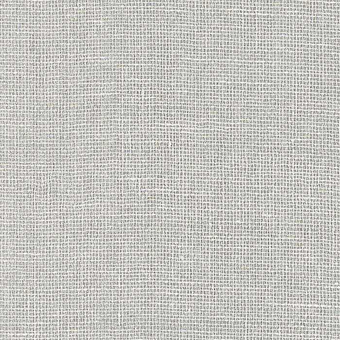 Schumacher Linen Gesso Silver Wallpaper 5007809