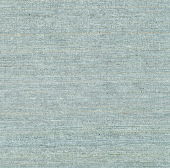 Schumacher Shaded Silk Aqua Wallpaper 5007861