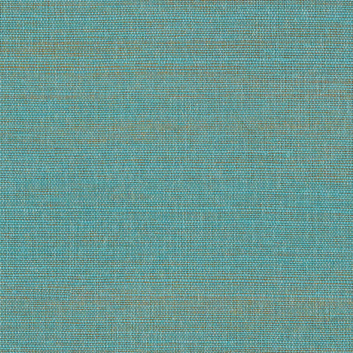 Schumacher Hemp Shimmer Aqua Shimmer Wallpaper 5007876