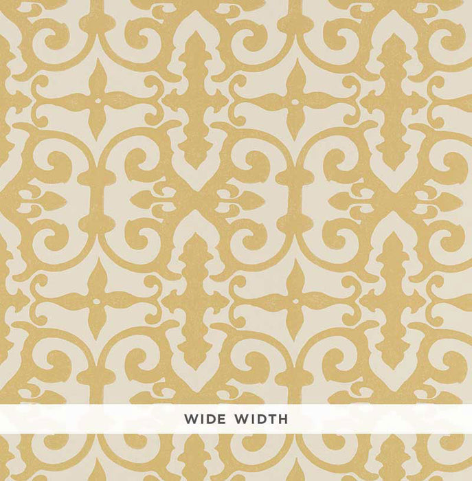 Schumacher Ferne Park Straw Wallpaper 5008042