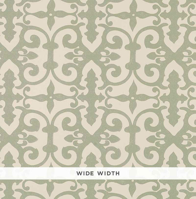 Schumacher Ferne Park Sage Wallpaper 5008043