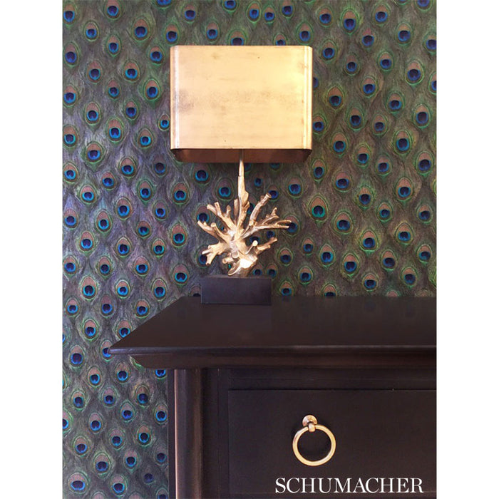 Schumacher Peacock Ore Peacock Wallpaper 5008370