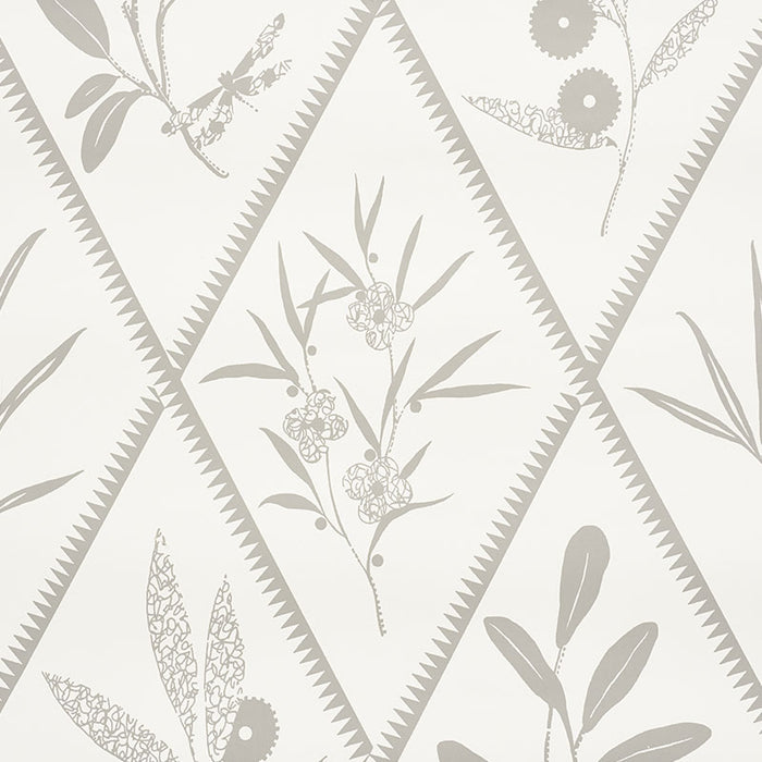 Schumacher Endimione Grey Wallpaper 5009372