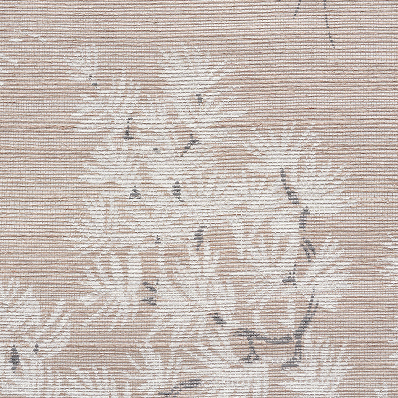 Schumacher Mori Hemp Shimmer Moonstone Wallpaper 5009390