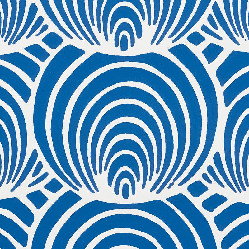 Schumacher Coralline Blue Wallpaper 5009430