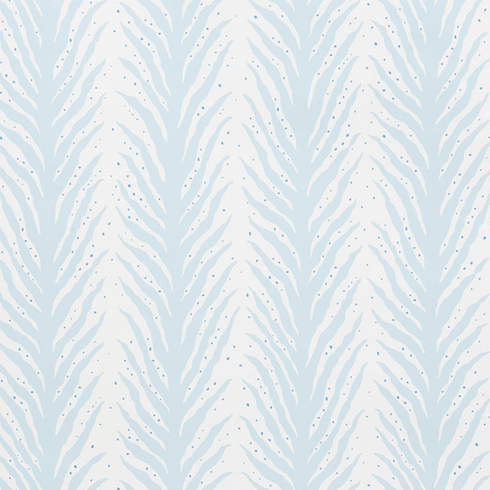 Schumacher Creeping Fern Slumber Blue Wallpaper 5009451