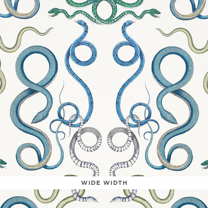 Schumacher Giove Emerald & Sapphire Wallpaper 5009460