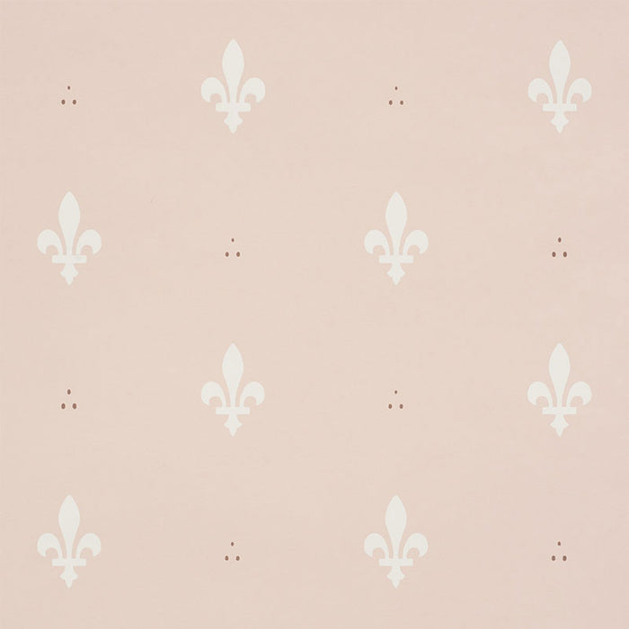 Schumacher Fleur De Lis Blush Wallpaper 5009500