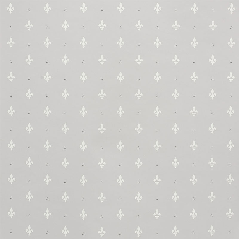 Schumacher Fleur De Lis Grey Wallpaper 5009502