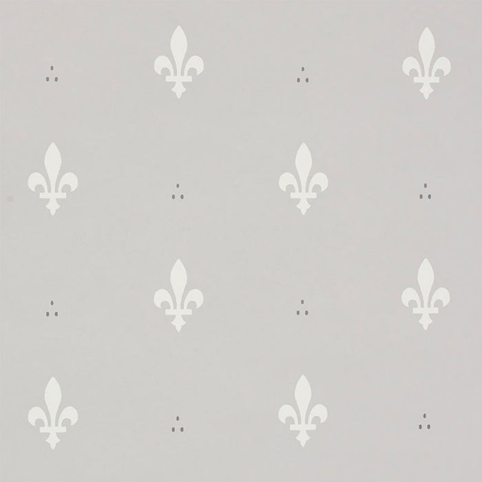 Schumacher Fleur De Lis Grey Wallpaper 5009502