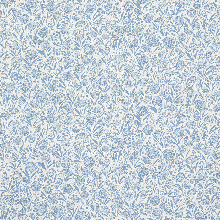 Schumacher Chrysanthemum Chambray Wallpaper 5009550