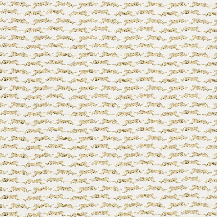 Schumacher Leaping Leopards Sand Wallpaper 5009591