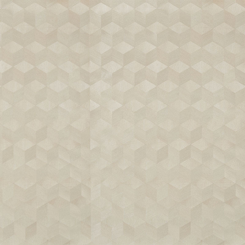 Schumacher Chevron Inlay Blond Wallpaper 5009630