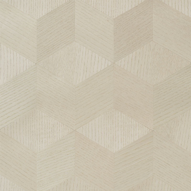 Schumacher Chevron Inlay Blond Wallpaper 5009630