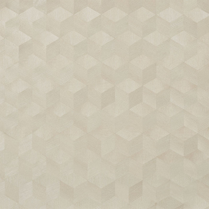 Schumacher Chevron Inlay Blond Wallpaper 5009630