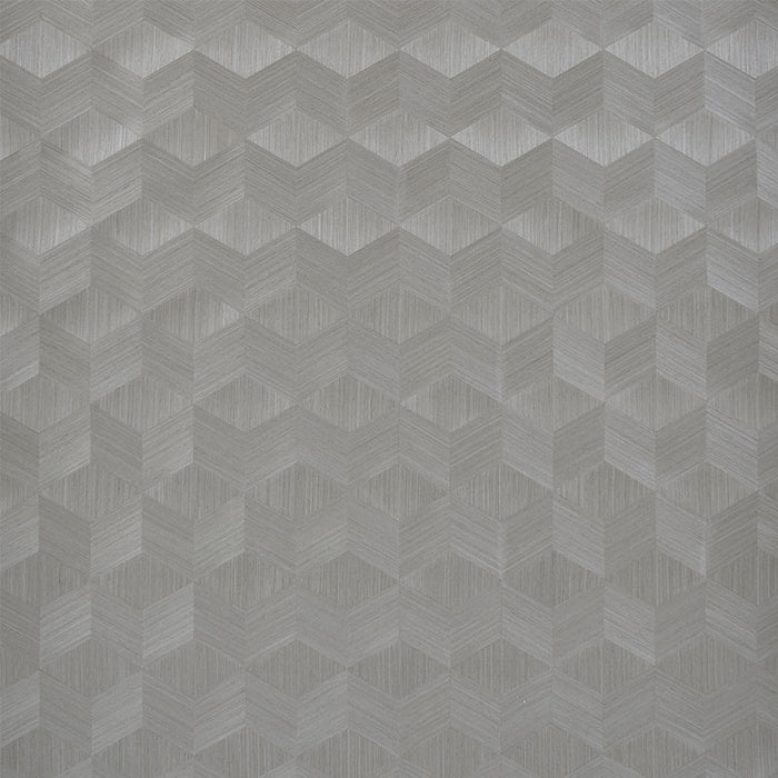 Schumacher Chevron Inlay Birch Wallpaper 5009632