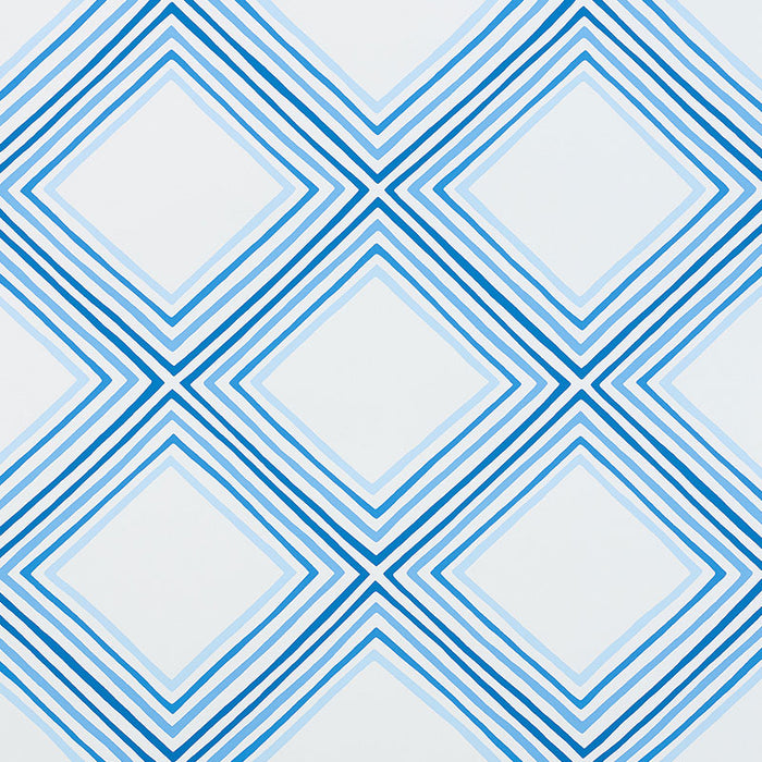 Schumacher Square Dance Blue Wallpaper 5009831