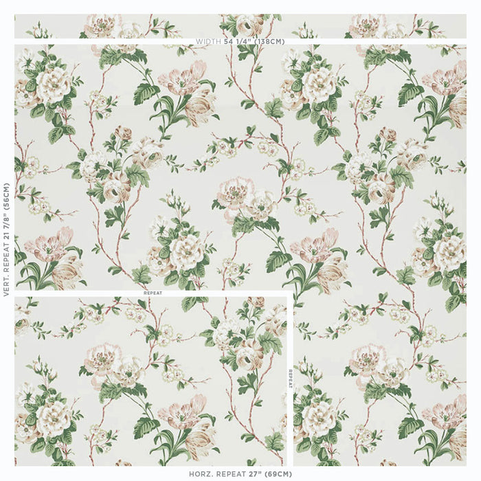 Schumacher Betty Quiet Pink Wallpaper 5009870