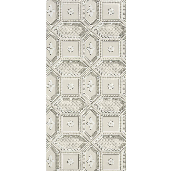 Schumacher Lacunaria Stone Wallpaper 5009901