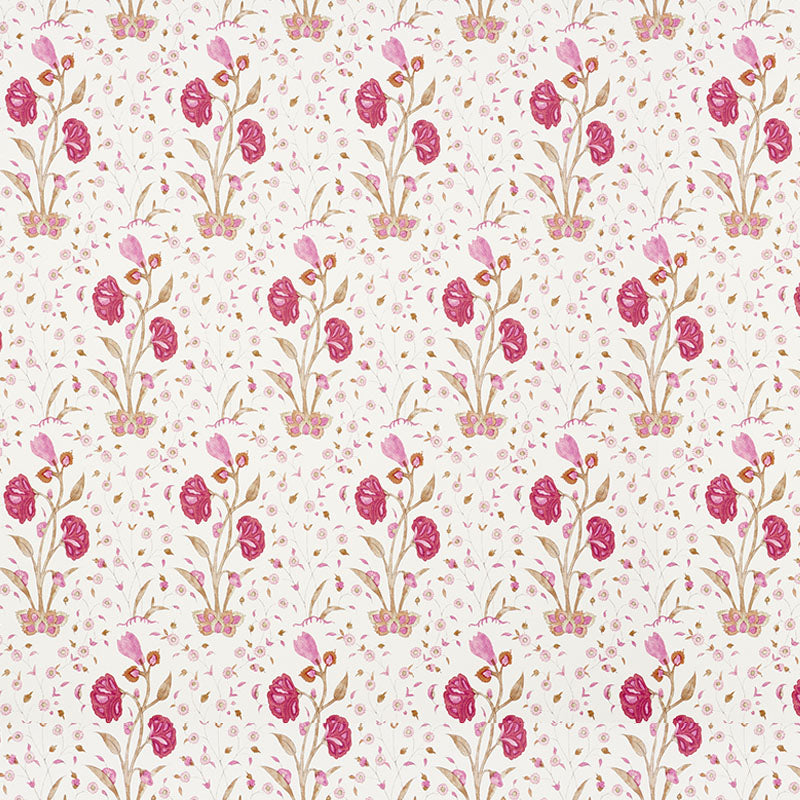 Schumacher Khilana Floral Spice Wallpaper 5009951