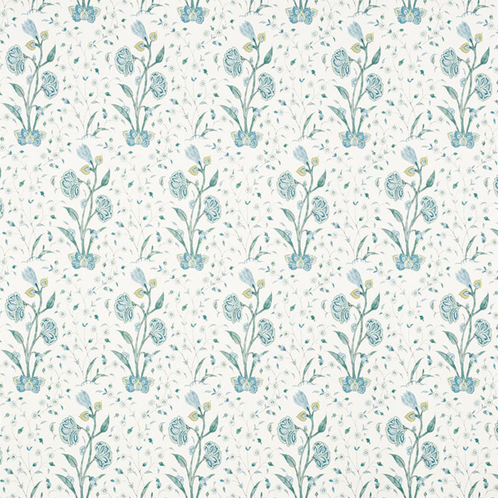 Schumacher Khilana Floral Peacock Wallpaper 5009952