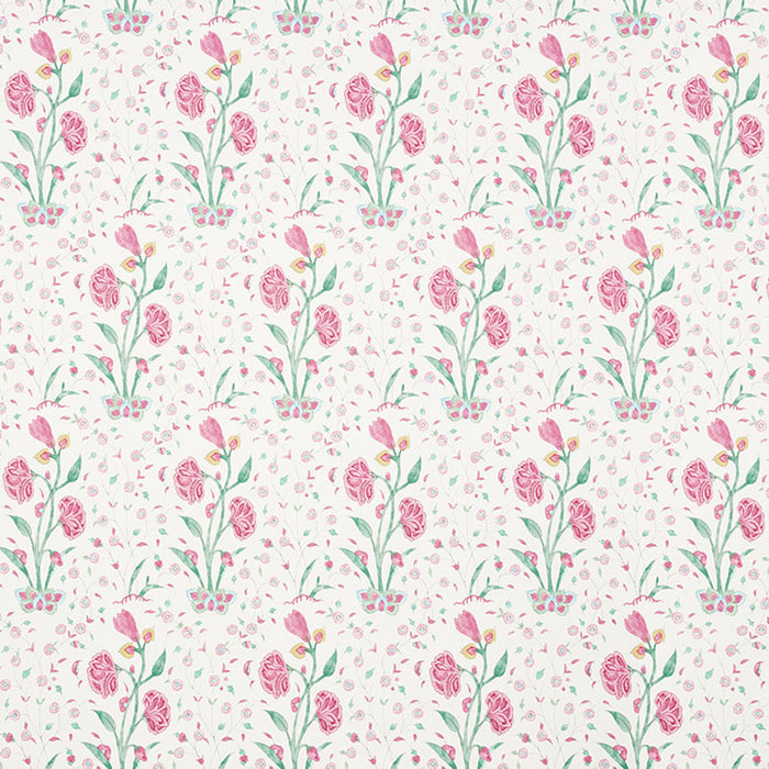 Schumacher Khilana Floral Pink Wallpaper 5009953