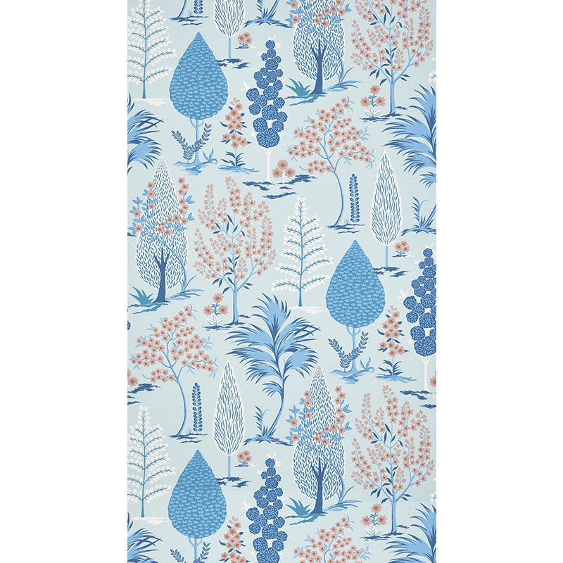 Schumacher Pandora Delft & Rose Wallpaper 5009960