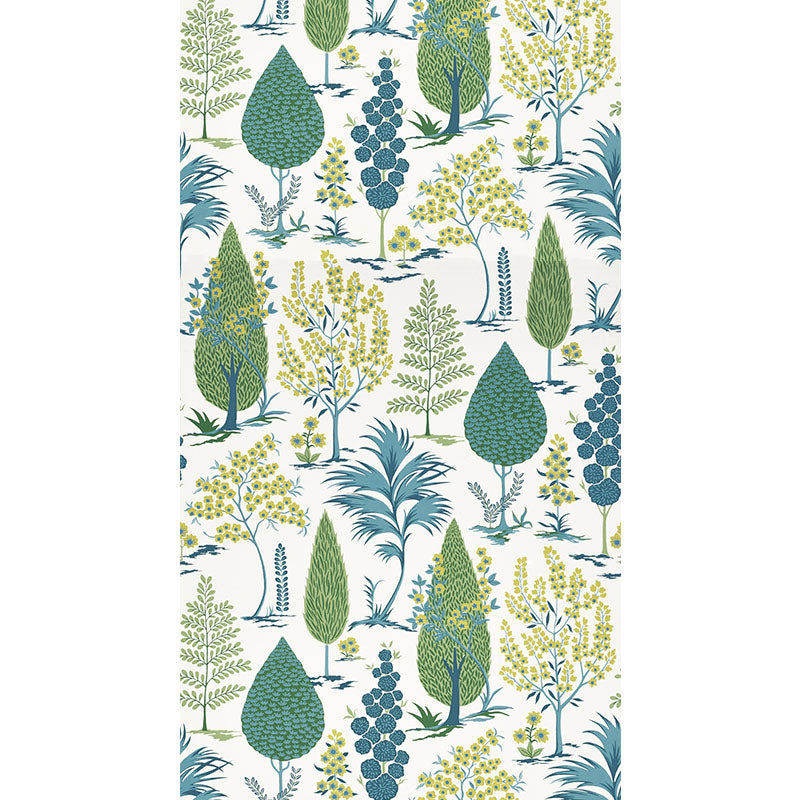 Schumacher Pandora Peacock Wallpaper 5009963