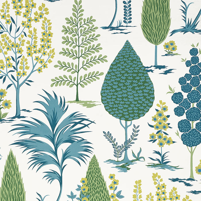 Schumacher Pandora Peacock Wallpaper 5009963