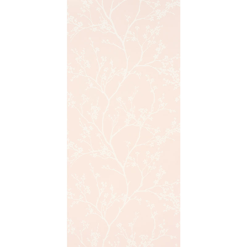 Schumacher Twiggy Vinyl Blush Wallpaper 5010151