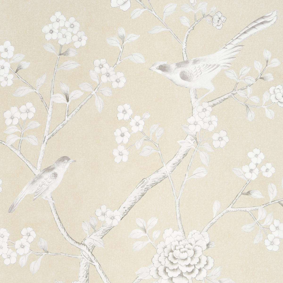 Schumacher Chinois Palais Vinyl Panel Stone Wallpaper 5010161