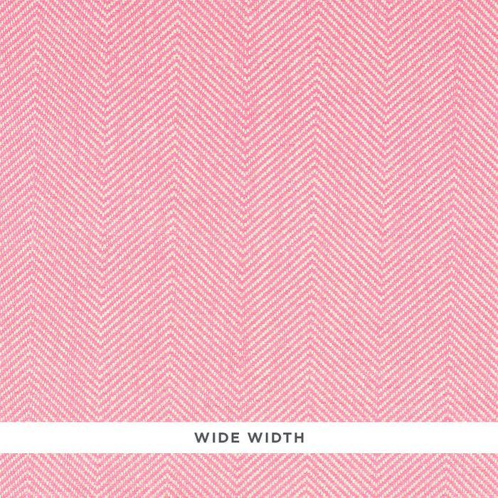 Schumacher Herringbone Paperweave Pink Wallpaper 5010235