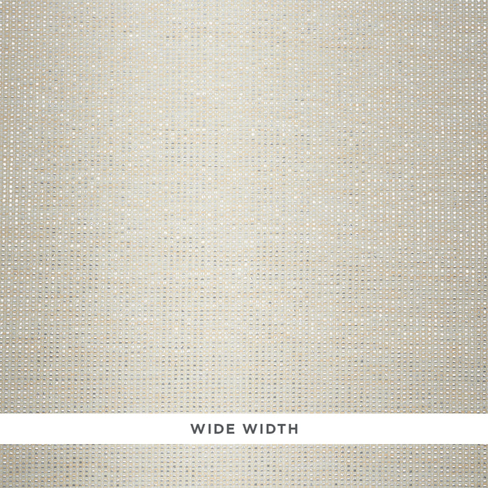 Schumacher Metal Paperweave Ivory Wallpaper 5010311