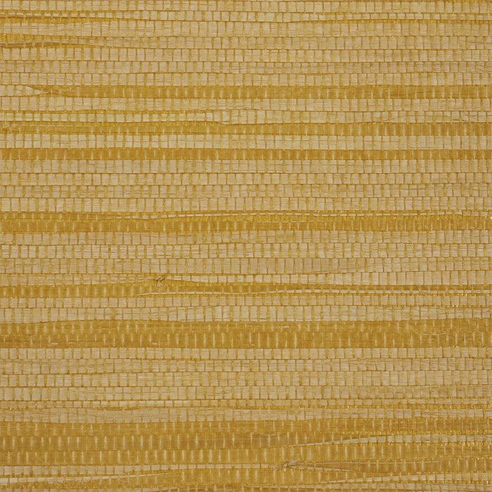 Schumacher Dyed Raffia Yellow Wallpaper 5010344