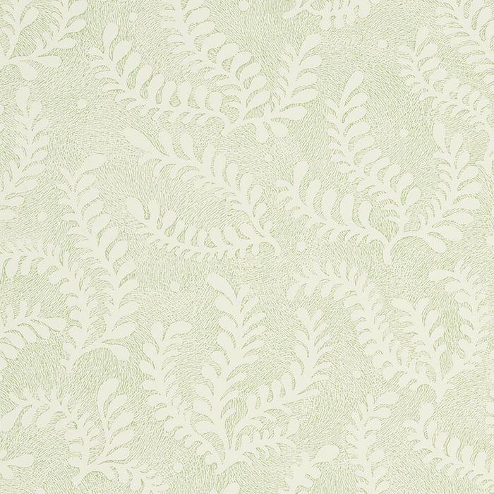 Schumacher Etched Fern Leaf Wallpaper 5010381