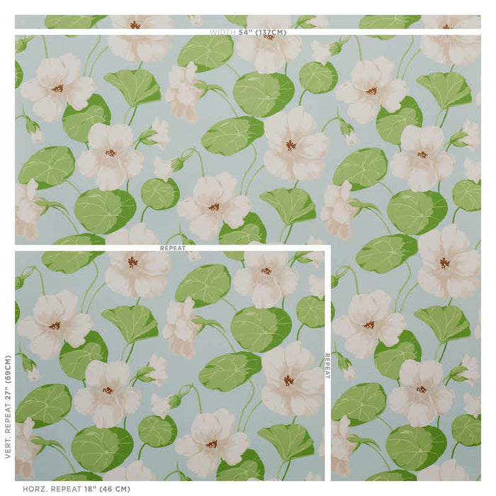 Schumacher Nasturtium Sky Wallpaper 5010471