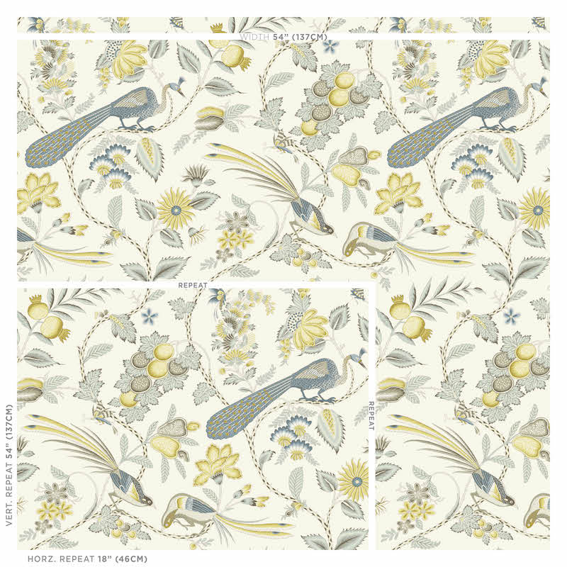 Schumacher Campagne Cadet & Citron Wallpaper 5010510