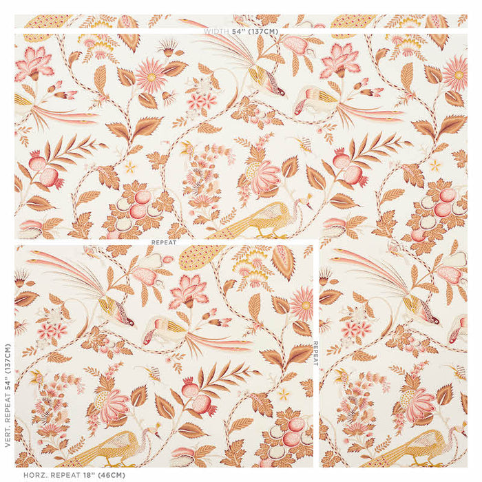 Schumacher Campagne Rose & Ochre Wallpaper 5010513