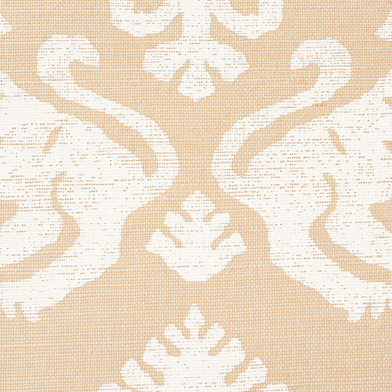 Schumacher Regalia Sisal Ivory On Natural Wallpaper 5010531