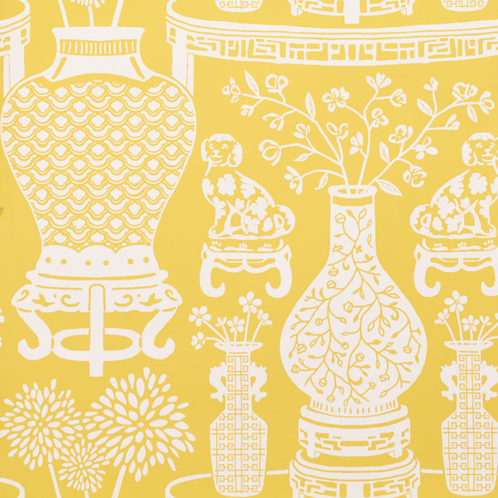 Schumacher Hellene Yellow Wallpaper 5010550