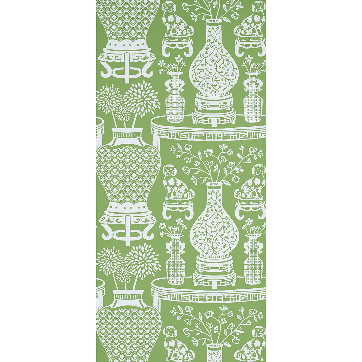 Schumacher Hellene Green Wallpaper 5010552