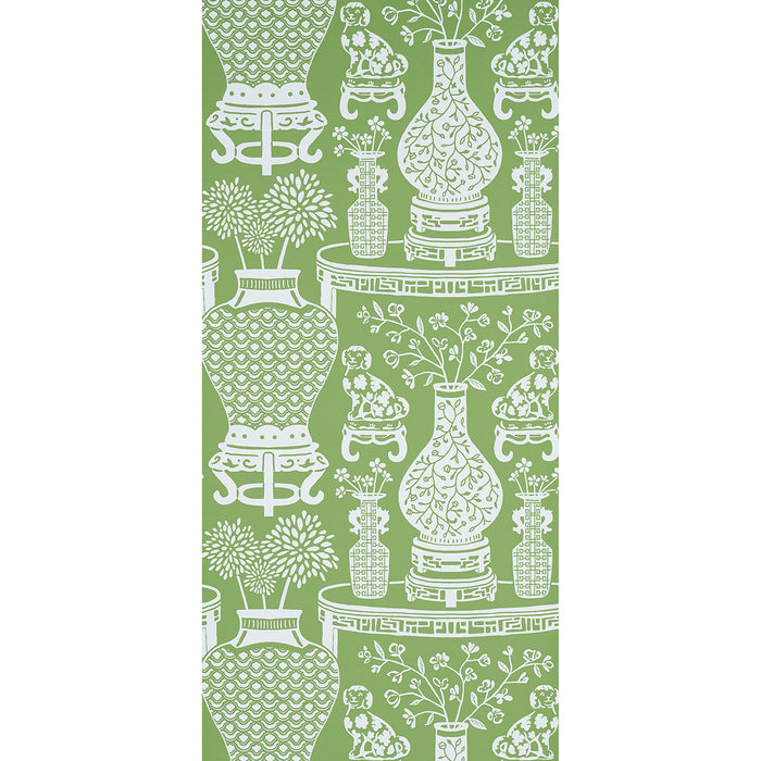 Schumacher Hellene Green Wallpaper 5010552