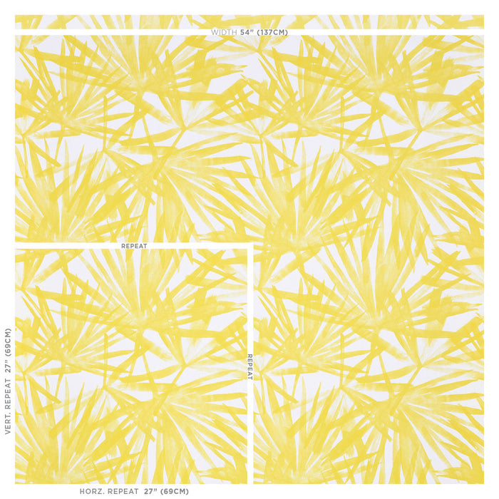 Schumacher Sunlit Palm Yellow Wallpaper 5010561