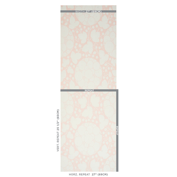 Schumacher Marianne Blush Wallpaper 5010721