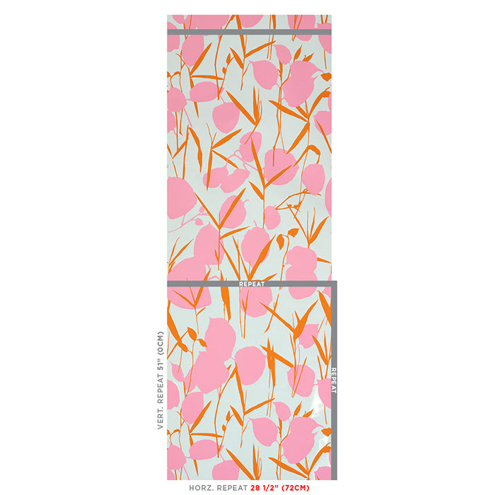 Schumacher Joan Pink Wallpaper 5010781