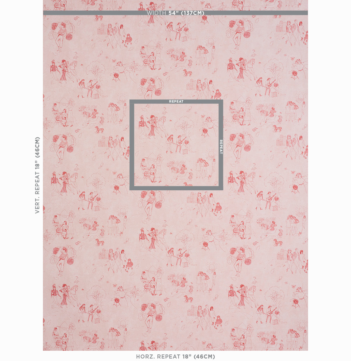 Schumacher Toile De Femmes Poppy Wallpaper 5011082