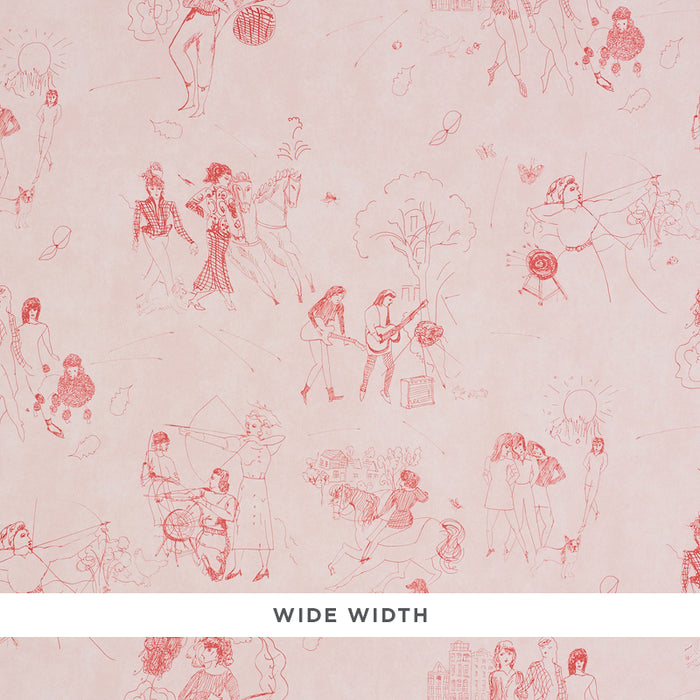 Schumacher Toile De Femmes Poppy Wallpaper 5011082