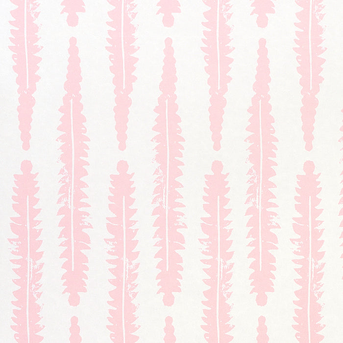 Schumacher Fern Pink Wallpaper 5011110