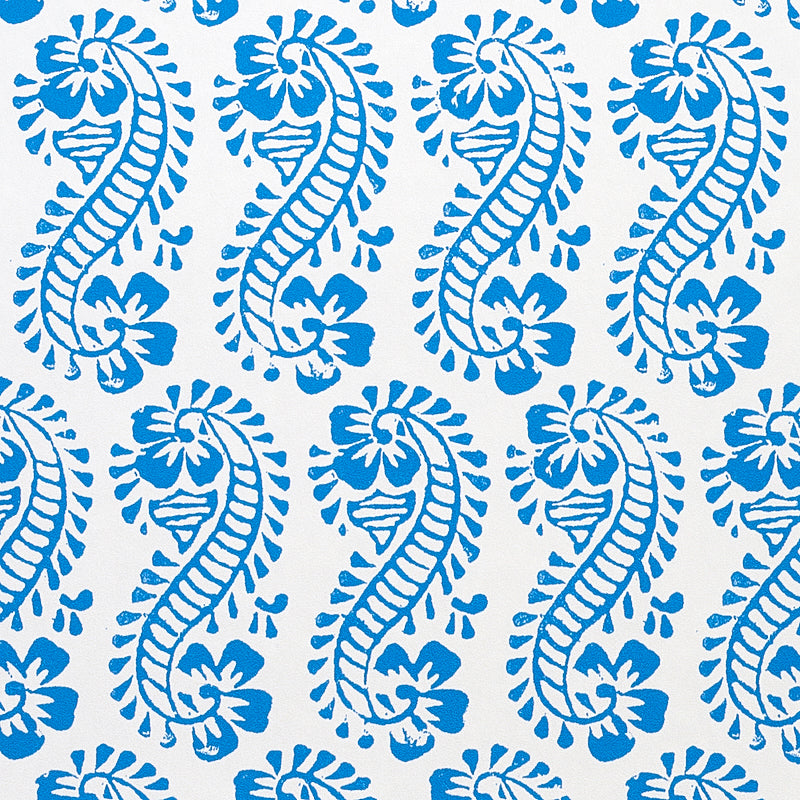 Schumacher Lani Blue Wallpaper 5011120